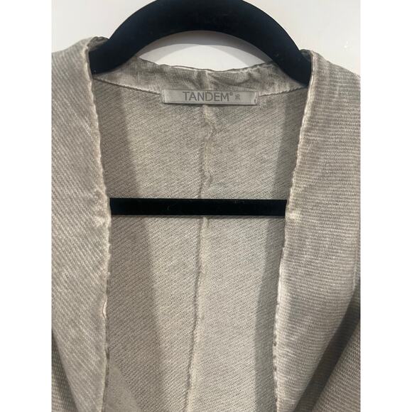 Women’s Minimalist Tandem Blazer Slim Fit 36 Grey Small Made in Italy - Picture 5 of 6